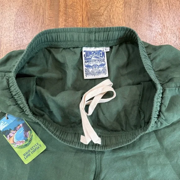 Jungmaven Keeley Shorts - Hunter Green - Picture 3 of 11